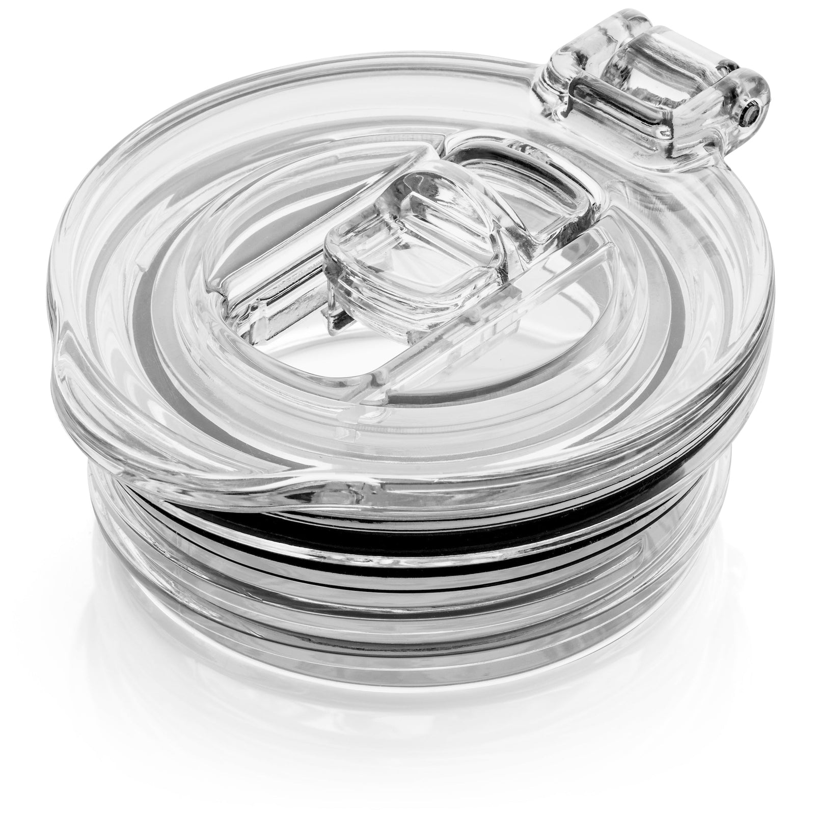 Champagne Flute Straw Lids | (Black, Purple and Clear) - Clean Pour