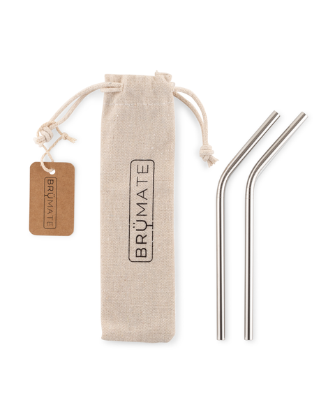 Stainless Steel Reusable Straws | Stainless | Small - Premium Serve