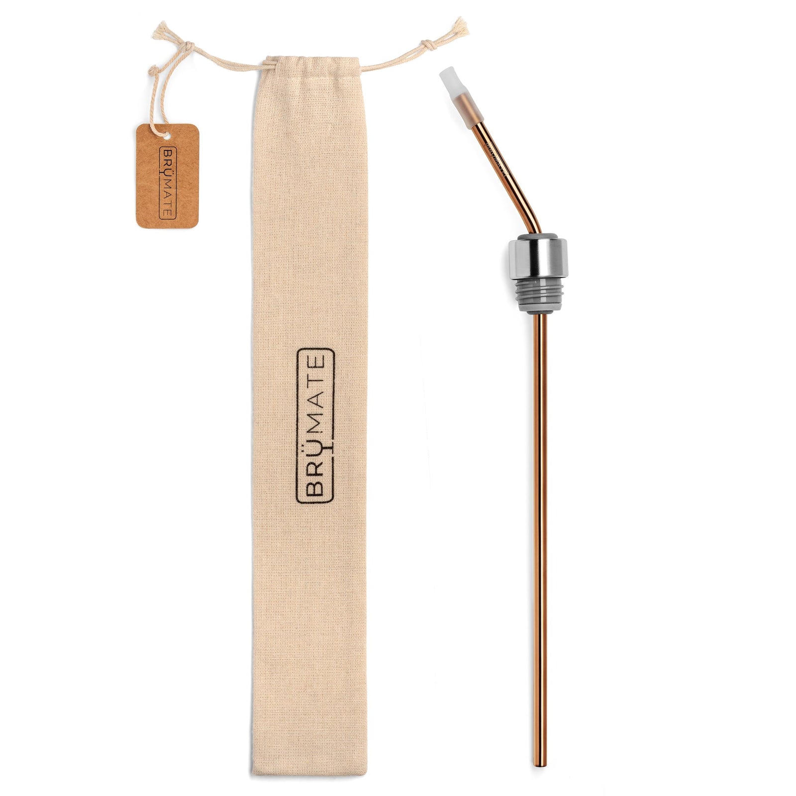 Winesulator TM Infinity Straw | Rose Gold - Clean Serve