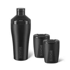 Cocktail Shaker + Rocks Bundle | Matte Black | 22/12oz - Easy Care