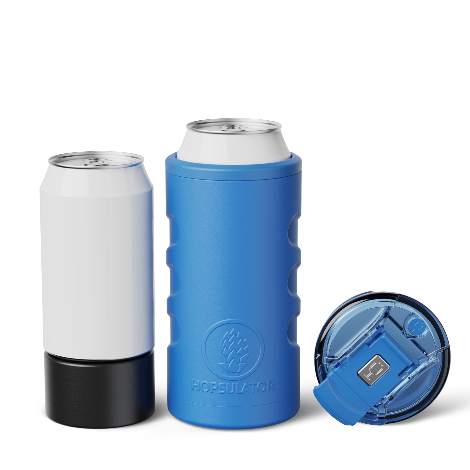 Retro Hopsulator Trio | Matte Azure | 12/16oz Standard Cans - Easy Pack