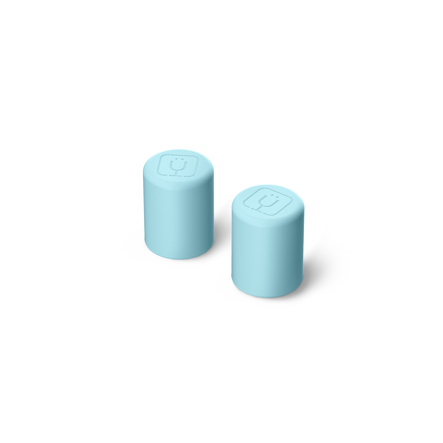 Magnetic Straw Cover | Glacier | 2-Pack - Secure Seal