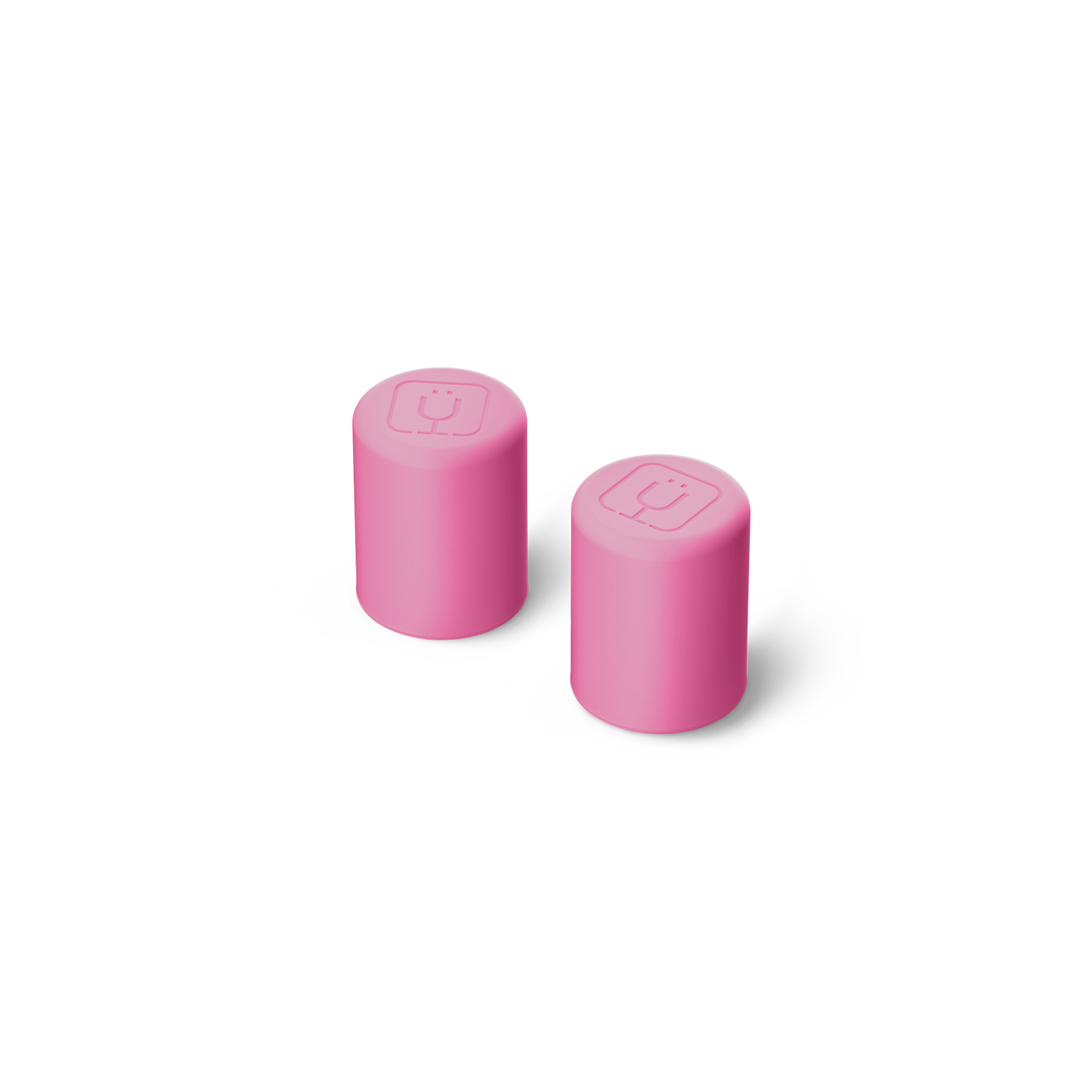 Magnetic Straw Cover | Pink Gingham | 2-Pack - Easy Replace