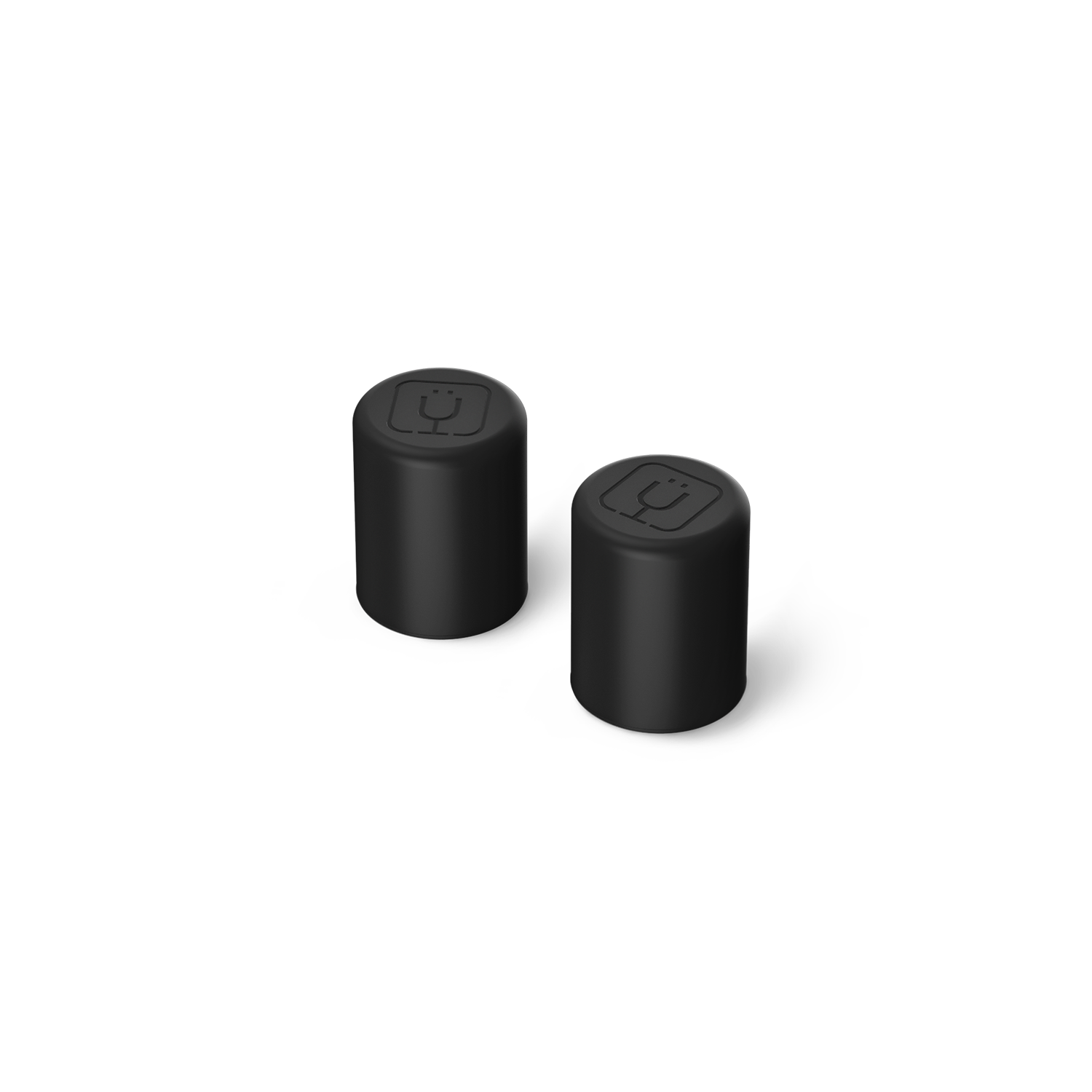 Magnetic Straw Cover | Black | 2-Pack - Quick Replace