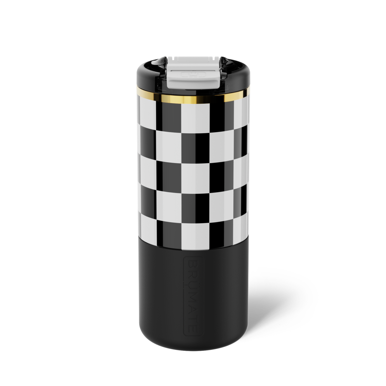 Strova 18oz | Black & White Checker - Simple Refresh