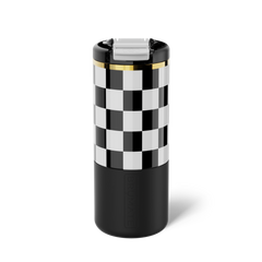 Strova 18oz | Black & White Checker - Simple Refresh