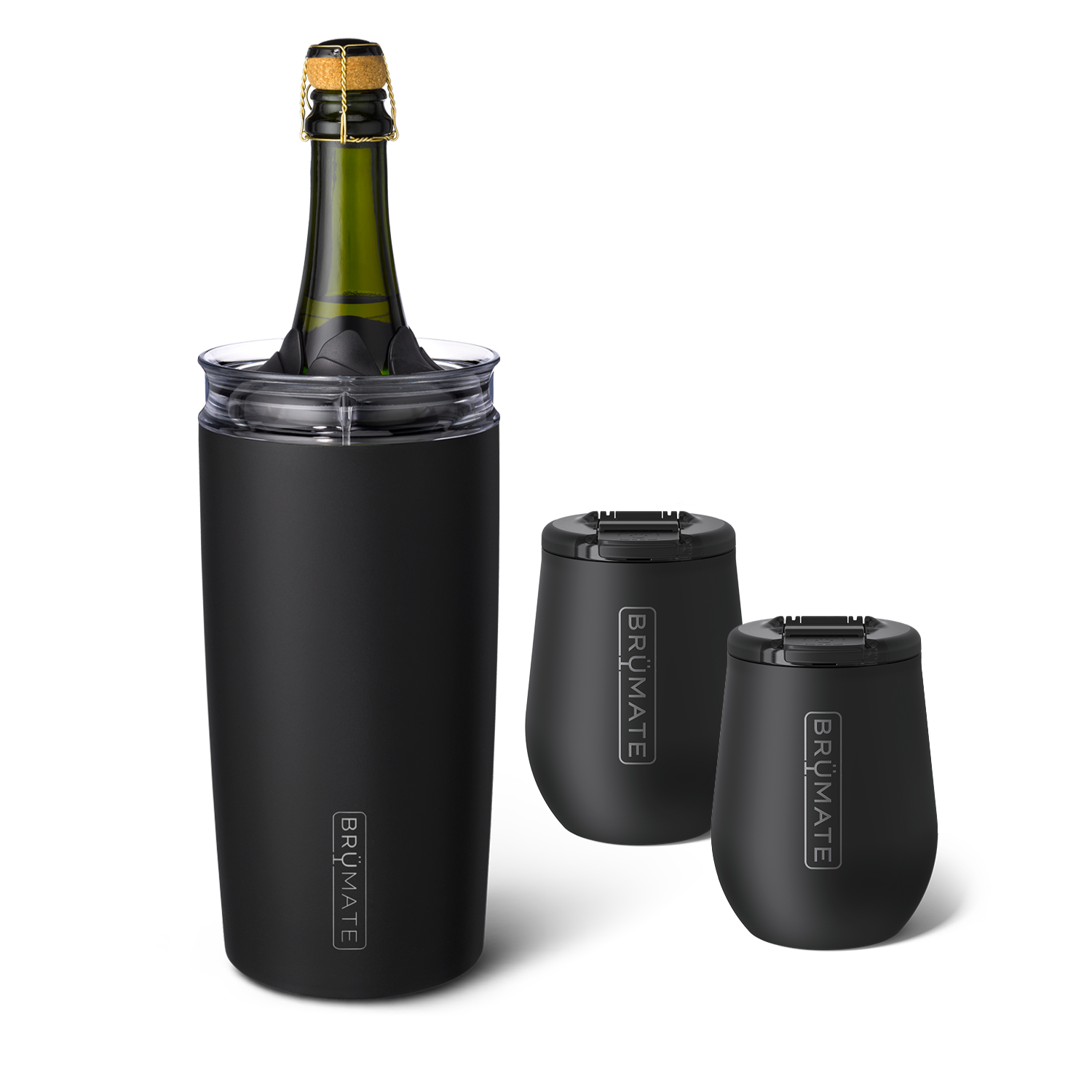 Bottle Chiller Bundle | Matte Black | 49/14oz - Clean Choice