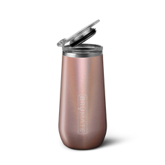 Champagne Flute | Glitter Rose Gold | 12oz - Ready Serve