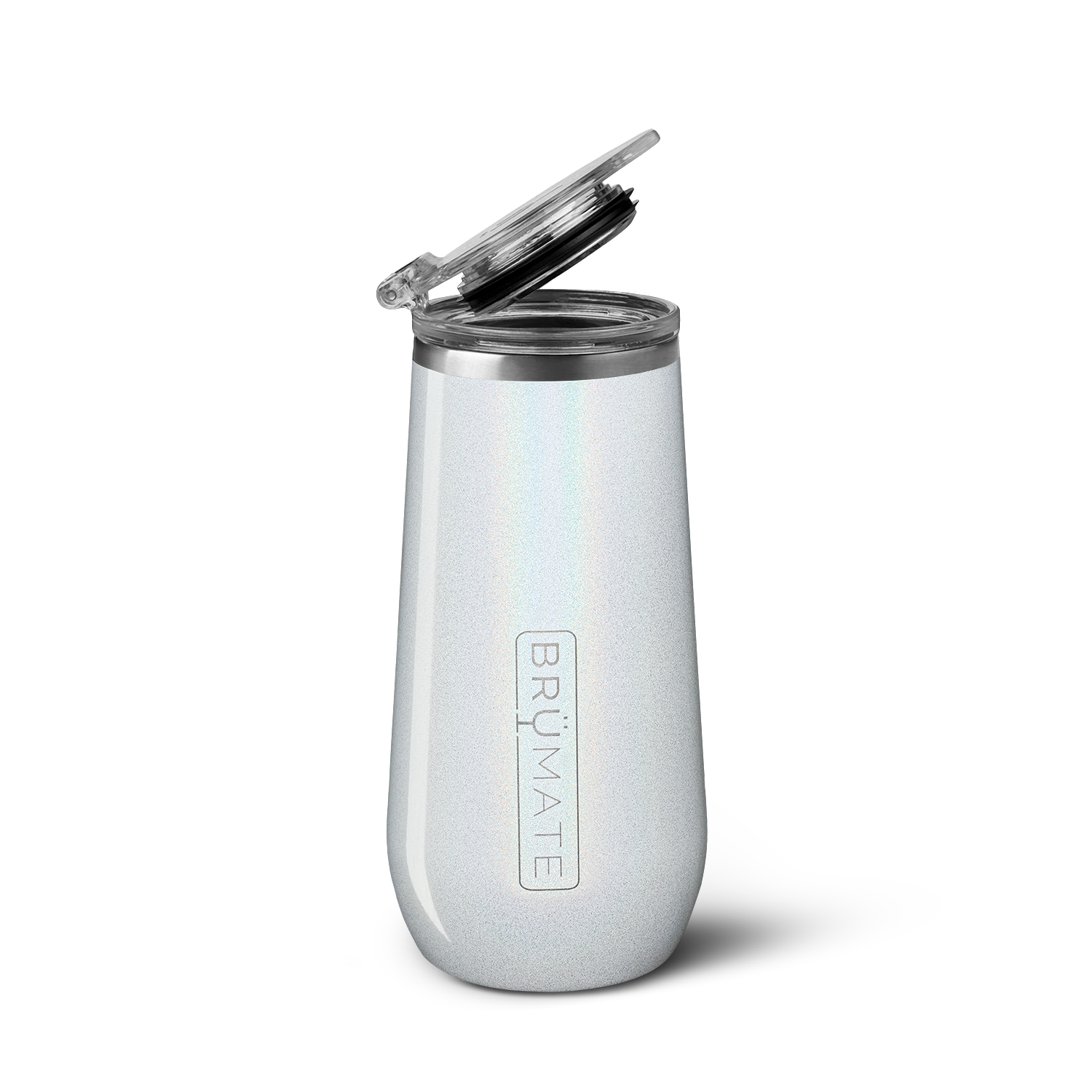 Champagne Flute | Glitter White | 12oz - Premium Serve